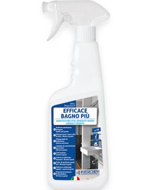 Solutie de curatare baie ideala pentru marmura si granit, Interchem, Efficace Bagno Piu, 750ml