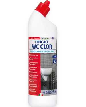 Soluție igienizantă cu clor pentru WC, Interchem, Efficace WC Clor, 750ml