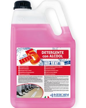 DETERGENT HIDROALCOOLIC PENTRU ORICE SUPRAFATA UNI5 DETERGENTE CON ALCOOL 5L