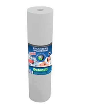 Rola medicala din hartie antibacteriana pe bază de ioni de argint 2 straturi, EcoSilver, Defendo, 60×70