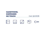 Dispenser de hartie Negru, Paperdi, Soavex Professional QS.001/B