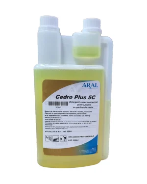 Detergent de pardoseli, Super-concentrat, parfum de cedru, Aral, Cedro Plus 5C, 1l