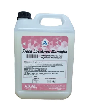 Detergent lichid de rufe cu parfum de marsiglia, Aral, Fresh Lavatrice Marsiglia, 5l