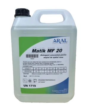 Detergent concentrat pentru masini de spalat, Aral, Matik MF 20, 6l